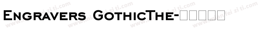Engravers GothicThe字体转换